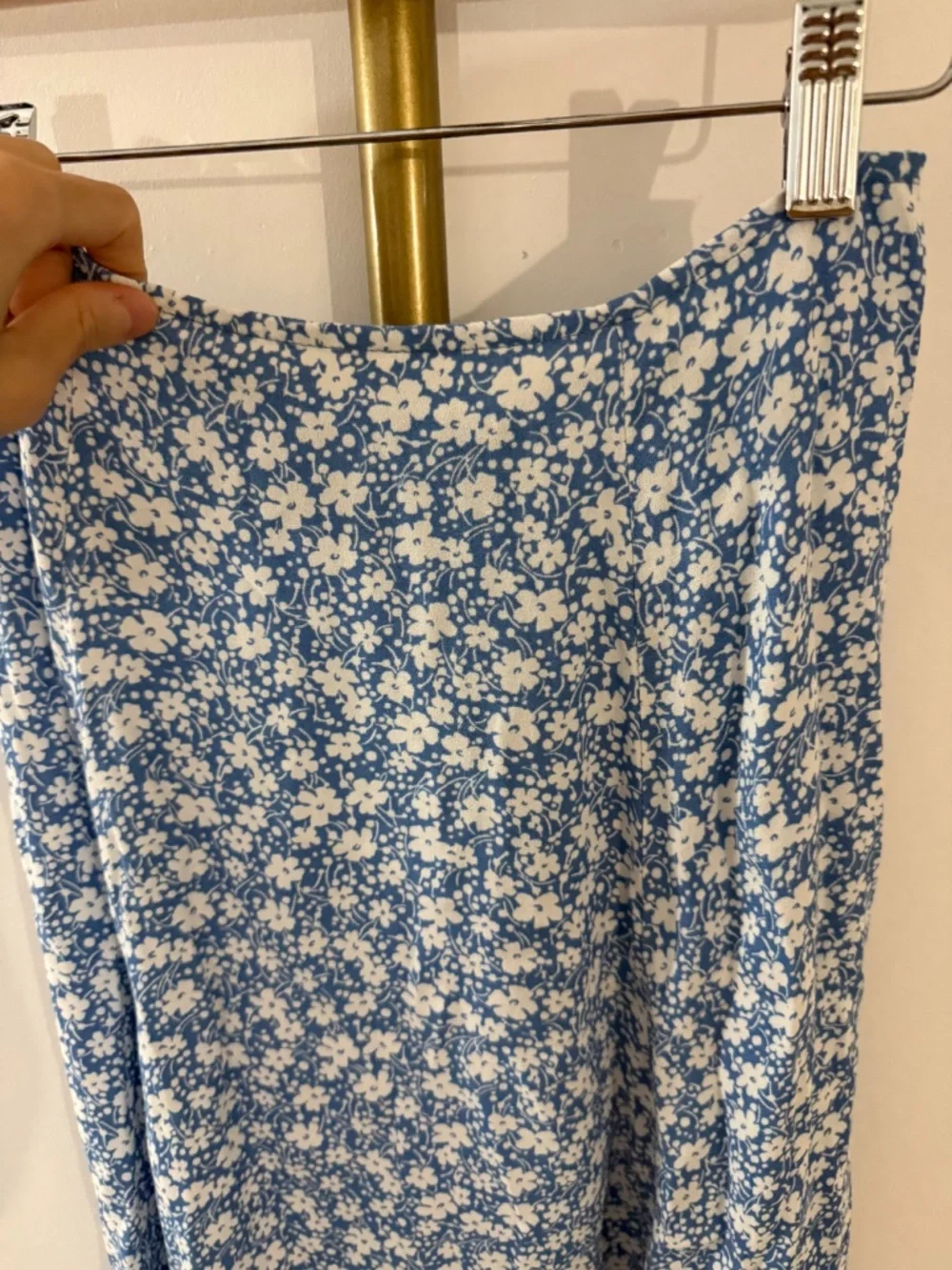 reformation midi floral skirt